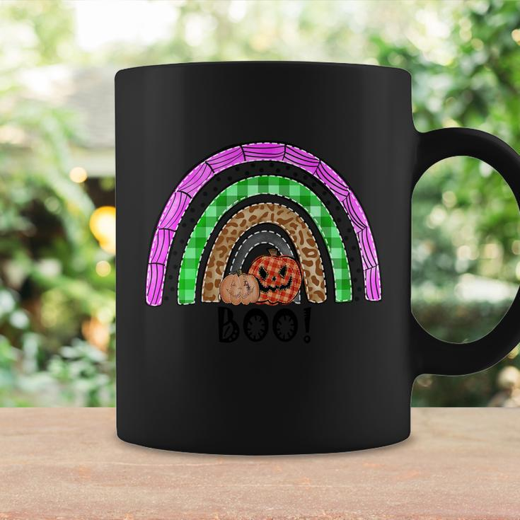 Boo Pumpkin Rainbow Halloween Quote Coffee Mug Gifts ideas