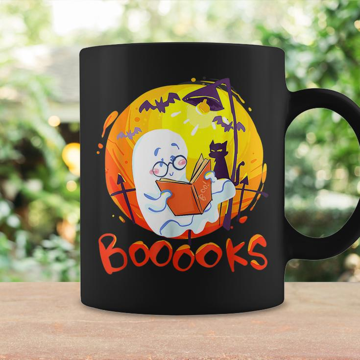 Booooks Ghost Funny Halloween Teacher Book Library Reading Coffee Mug Gifts ideas