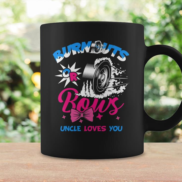 Burnouts Or Bows Gender Reveal Baby Party Announce Uncle Coffee Mug Gifts ideas