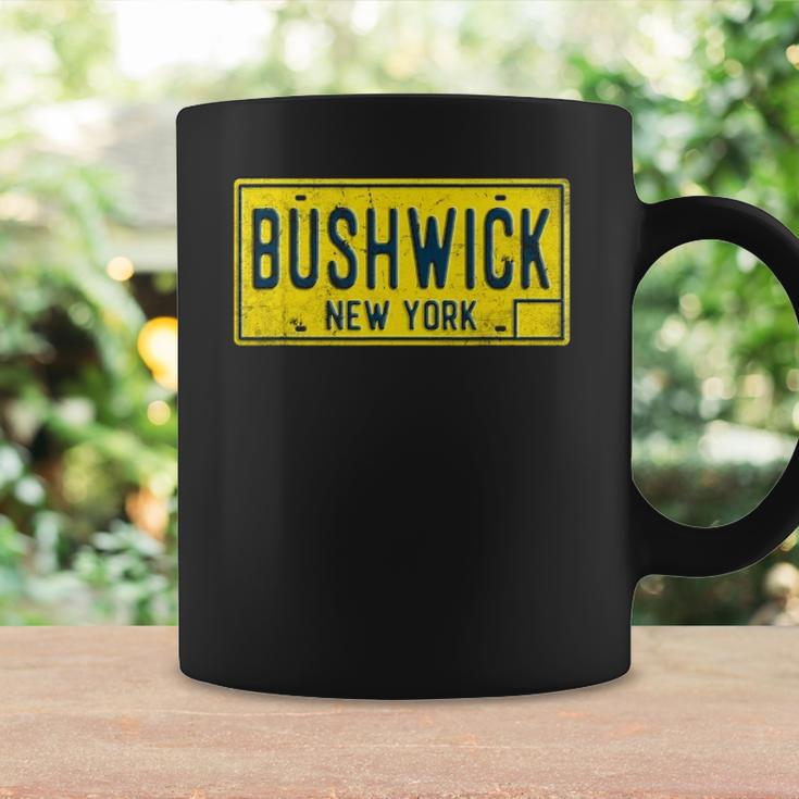 Bushwick Brooklyn New York Old Retro Vintage License Plate Coffee Mug Gifts ideas