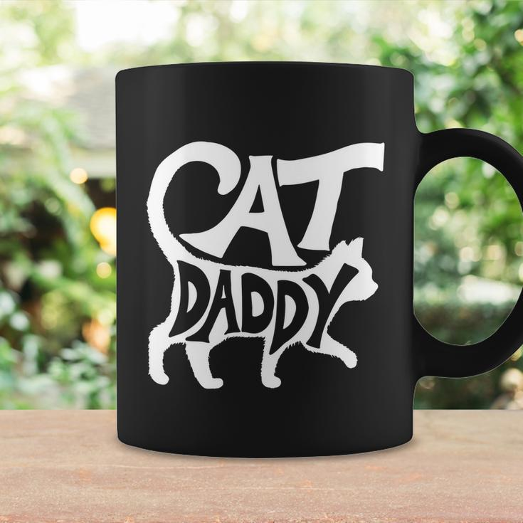 Cat Daddy Funny Cat Dad Simple Minimalist Lettering Coffee Mug Gifts ideas