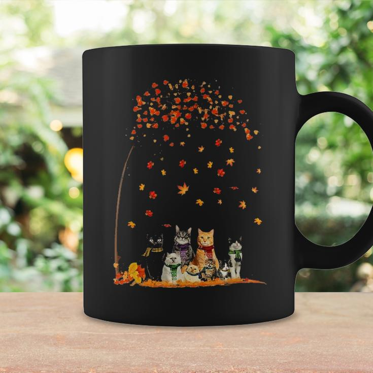Cats Fall Autumn Leaf Tree Funny Cat Lovers Gifts Coffee Mug Gifts ideas