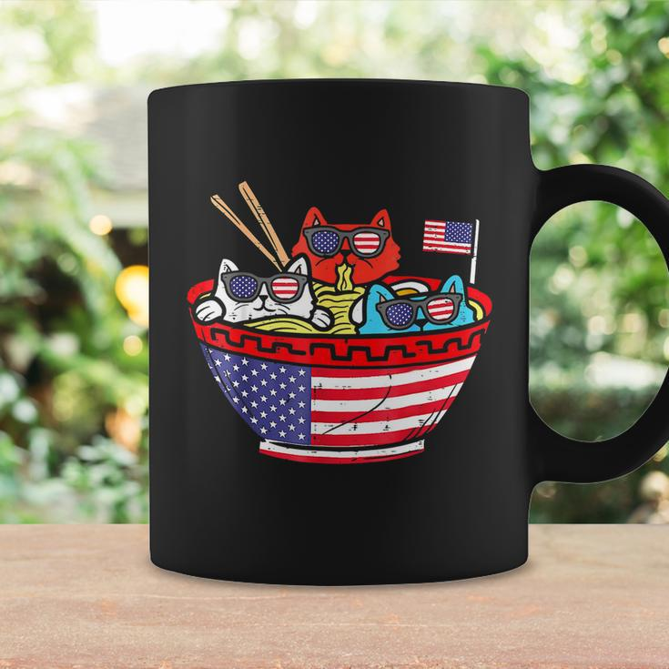 Cats Ramen Anime American Flag Usa Funny 4Th Of July Fourth Coffee Mug Gifts ideas