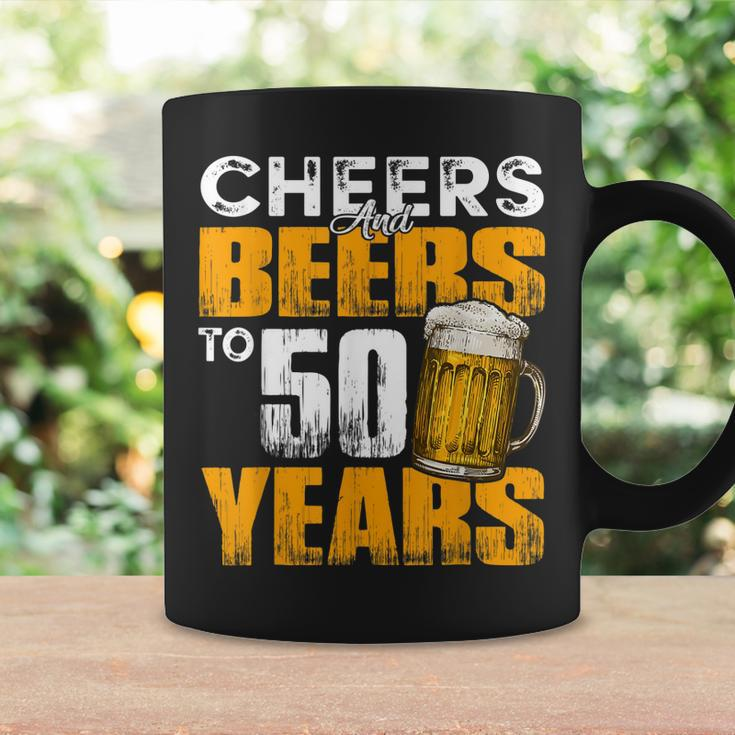 Cheers And Beers To 50 Years Old Birthday Funny Drinking Coffee Mug Gifts ideas