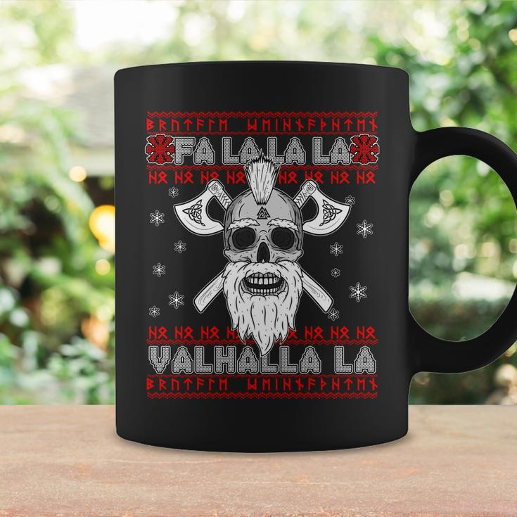 Christmas Valhalla Viking Valknut Skull Ugly Sweater Coffee Mug Gifts ideas