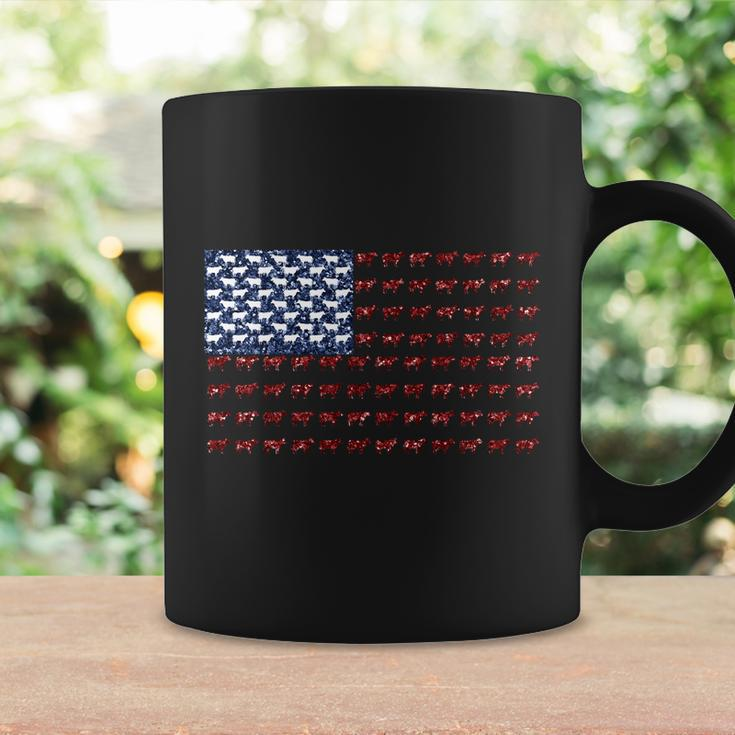 Cow American Flag Us 4Th Of July Farm Coffee Mug Gifts ideas