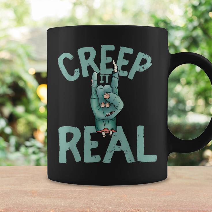 Creep It Real Rocker Zombie Halloween Coffee Mug Gifts ideas