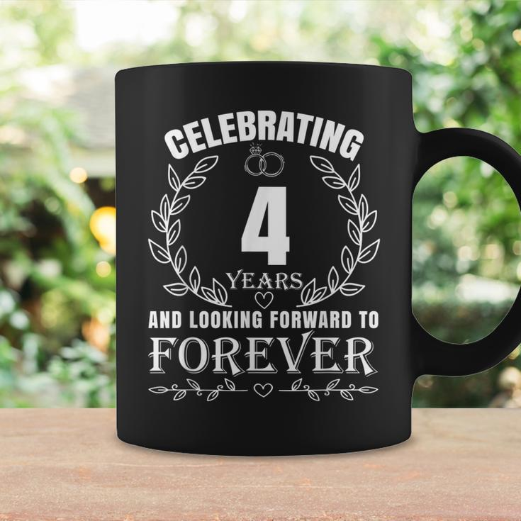 Cute 4Th Wedding Anniversary For Couples Married 4 Year Coffee Mug Gifts ideas