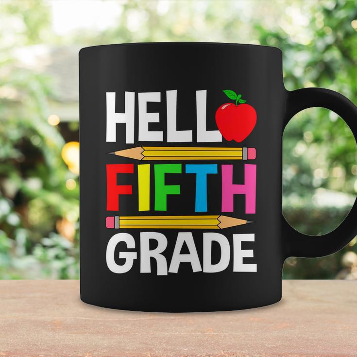 Cute Hello Fifth Grade Outfit Happy Last Day Of School Funny Gift Coffee Mug Gifts ideas