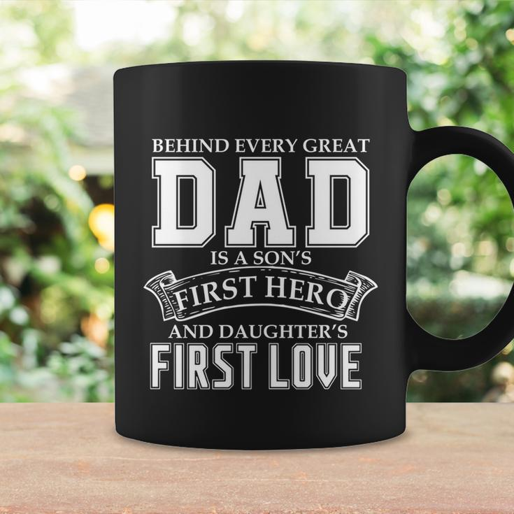 Dad A Sons Hero A Daughters First Love Fathers Day Cool Gift Coffee Mug Gifts ideas