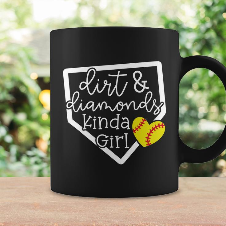 Dirt And Diamonds Kinda Girl Baseball Softball Mom Meaningful Gift Coffee Mug Gifts ideas