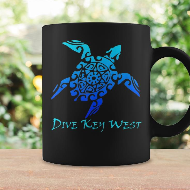 Dive Key West Vintage Tribal Turtle Scuba Vacation Gift Coffee Mug Gifts ideas