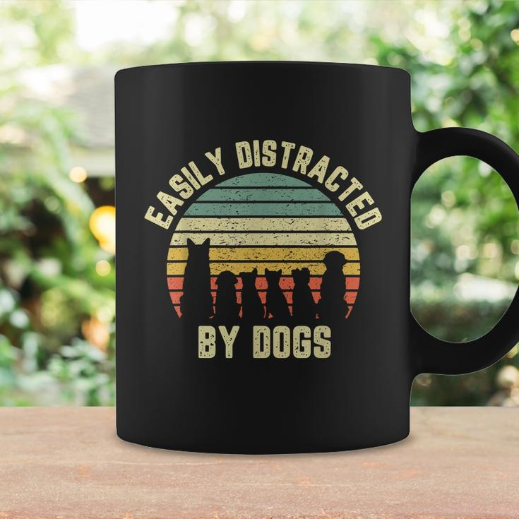 Easily Distracted By Dogs Shirt Funny Dog Dog Lover Graphic Design Printed Casual Daily Basic Coffee Mug Gifts ideas