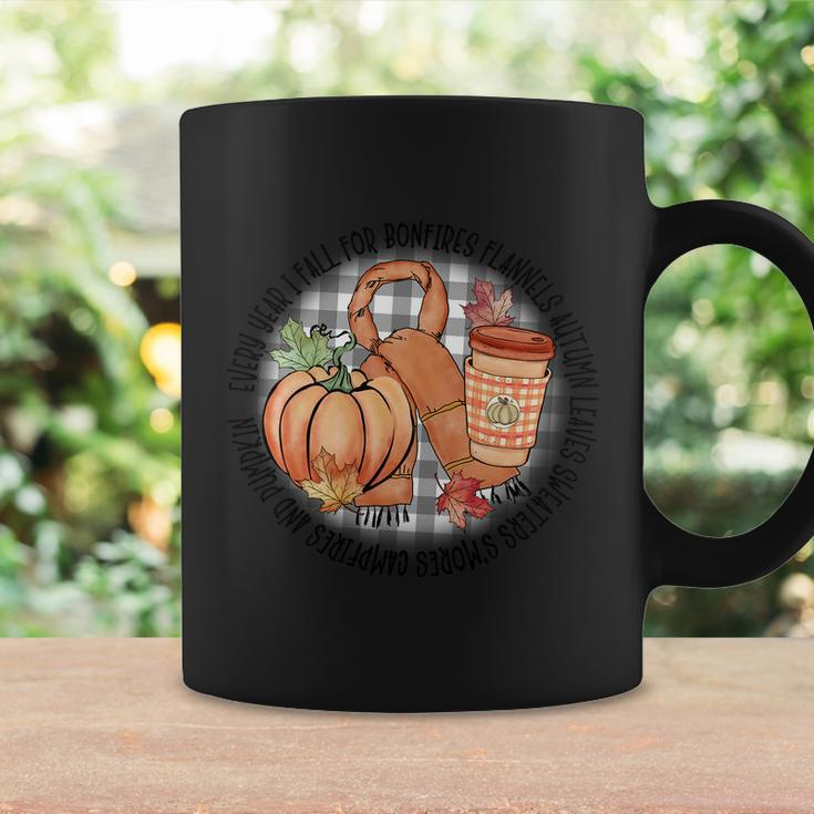 Every Year I Fall For Bonfires Flannels Thanksgiving Quote V2 Coffee Mug Gifts ideas