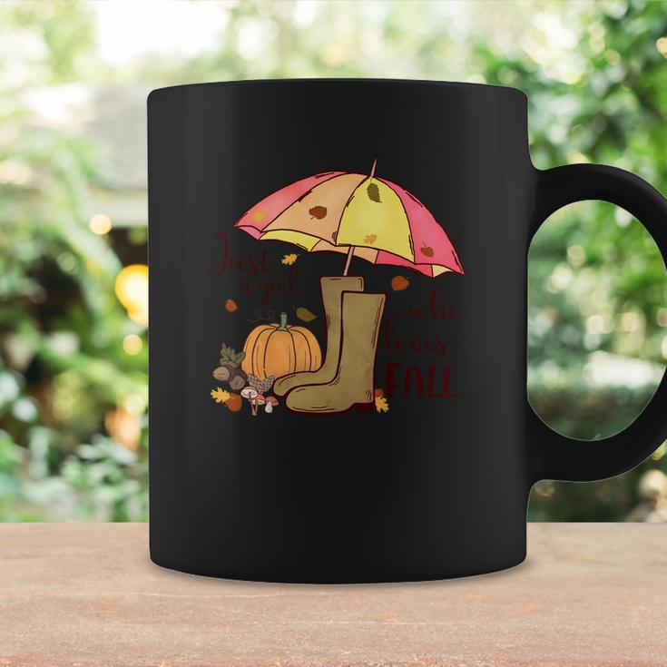 Fall Just A Girl Who Loves Fall Autumn Gifts Coffee Mug Gifts ideas