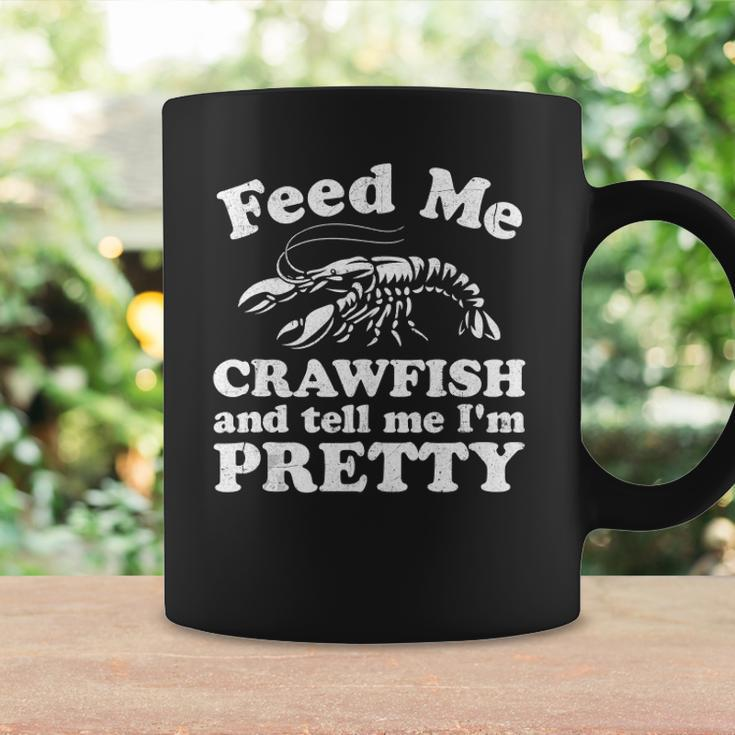 Feed Me Crawfish And Tell Me Im Pretty Funny Boil Mardi Gras Coffee Mug Gifts ideas