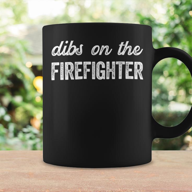 Firefighter Funny Firefighter Wife Dibs On The Firefighter Coffee Mug Gifts ideas