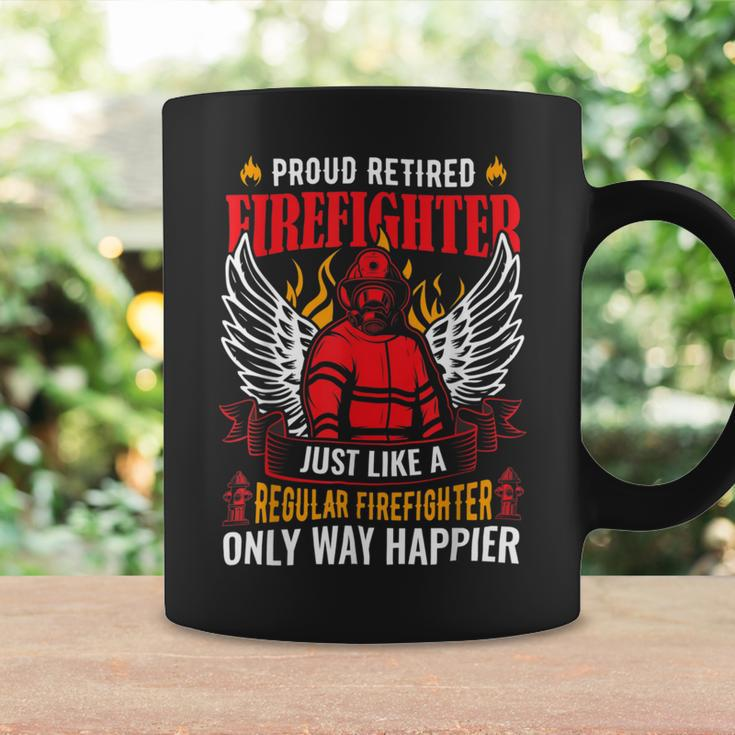 Firefighter Proud Retired Firefighter Like A Regular Only Way Happier V2 Coffee Mug Gifts ideas