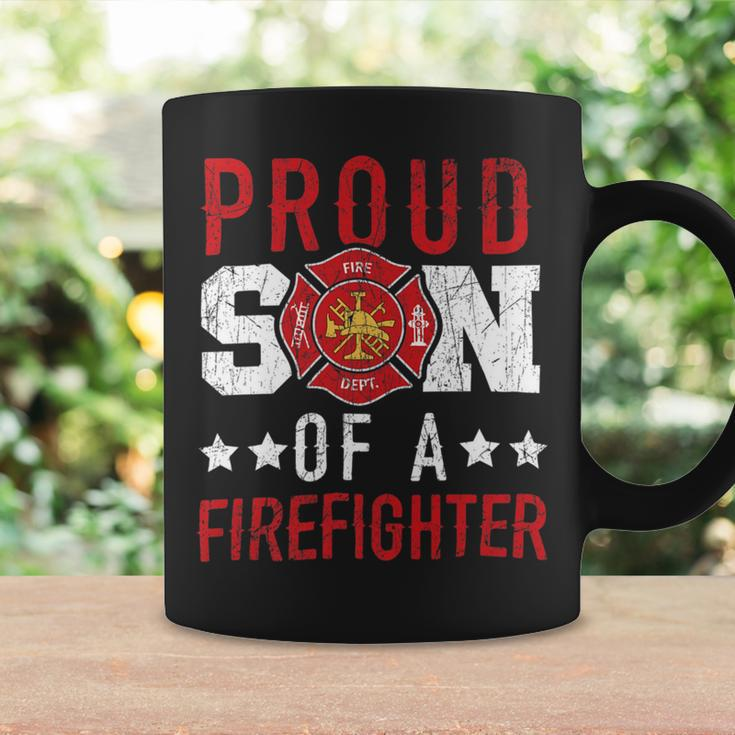 Firefighter Proud Son Of A Firefighter Firefighting Fireman Fire Rescue Coffee Mug Gifts ideas