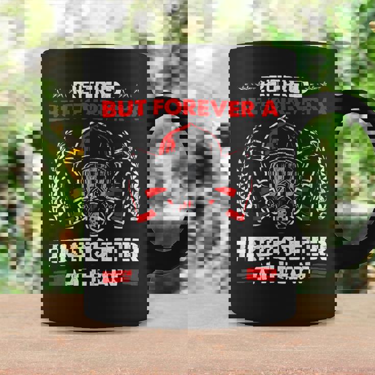 Firefighter Retired But Forever Firefighter At Heart Retirement Coffee Mug Gifts ideas