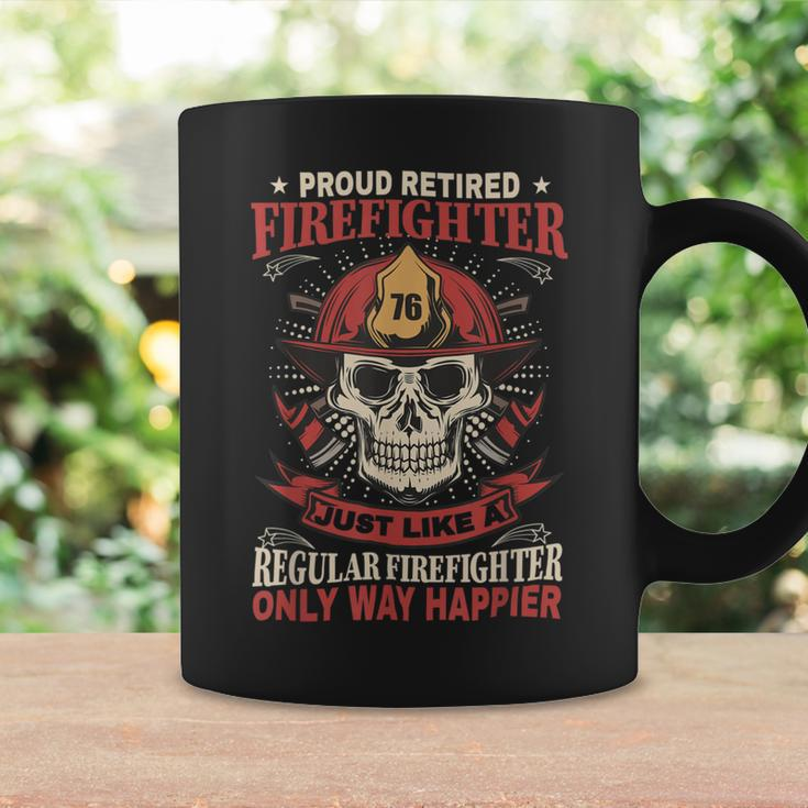 Firefighter Retired Firefighter Fireman Hero Skull Firefighter Coffee Mug Gifts ideas