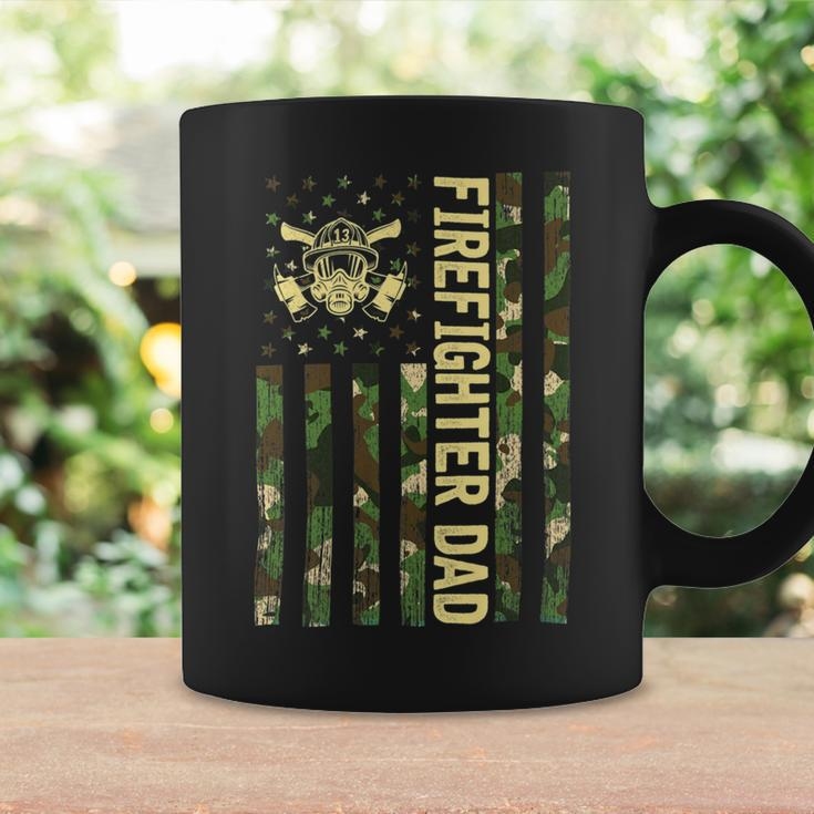 Firefighter Retro Camouflage Usa Flag Firefighter Dad Fathers Day V2 Coffee Mug Gifts ideas