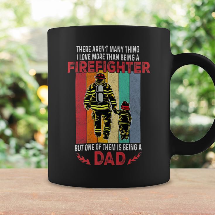 Firefighter Retro Vintage Father And Son Firefighter Dad Fathers Day V2 Coffee Mug Gifts ideas