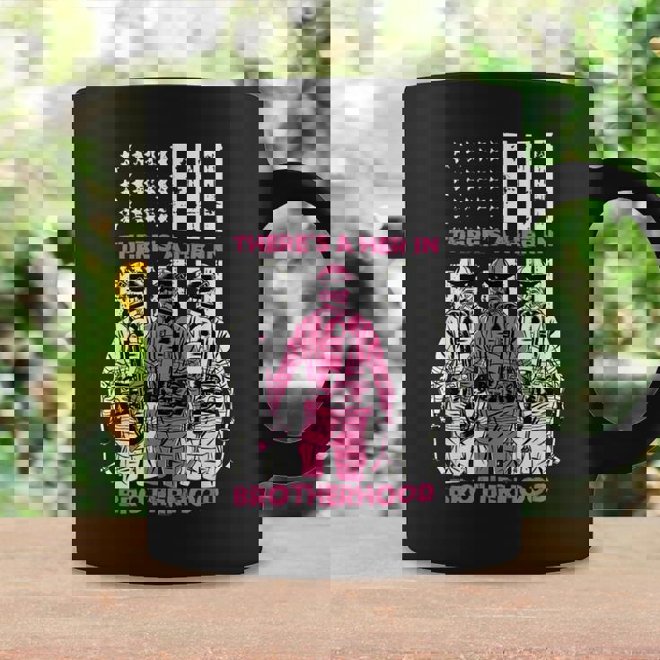 Firefighter Theres A Her In Brotherhood Firefighter Fireman Gift Coffee Mug Gifts ideas