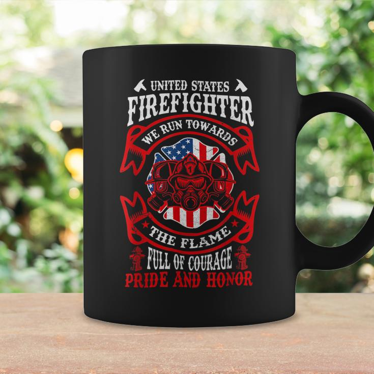 Firefighter United States Firefighter We Run Towards The Flames Firemen _ V4 Coffee Mug Gifts ideas