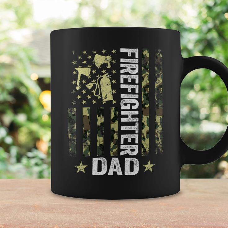 Firefighter Usa Flag Camouflage Firefighter Dad Patriotic Fathers Day_ Coffee Mug Gifts ideas