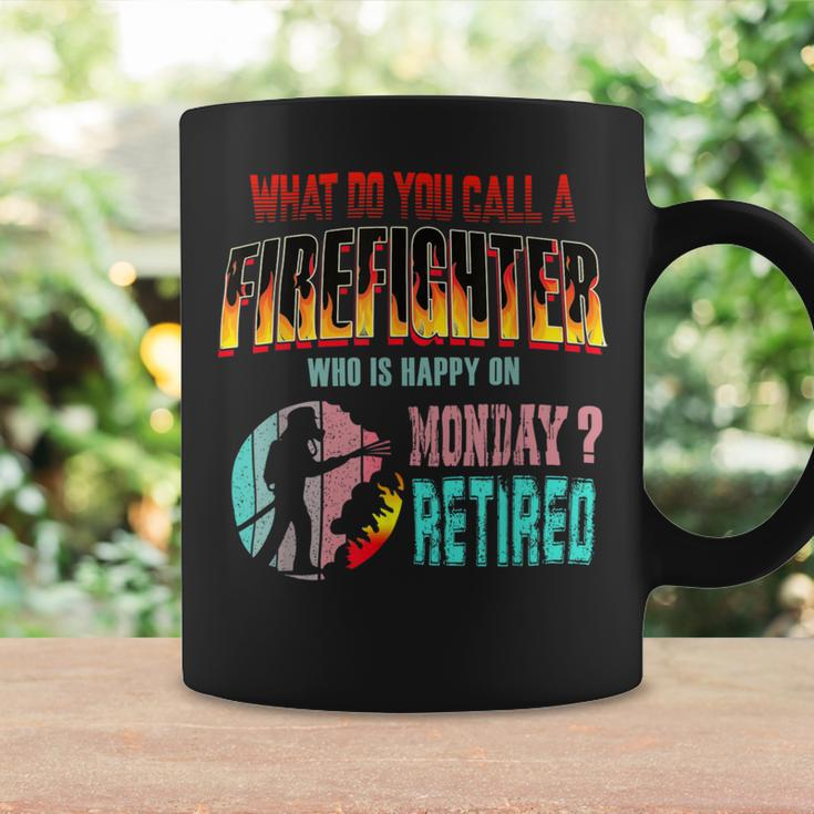 Firefighter Vintage Happy Retired Firefighter Funny Retirement Family V2 Coffee Mug Gifts ideas