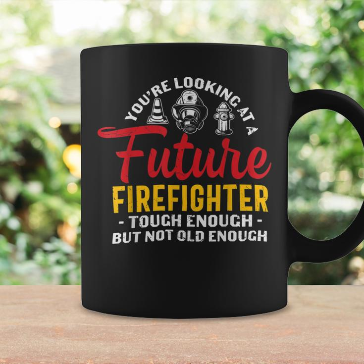 Firefighter You Looking At A Future Firefighter Firefighter Coffee Mug Gifts ideas