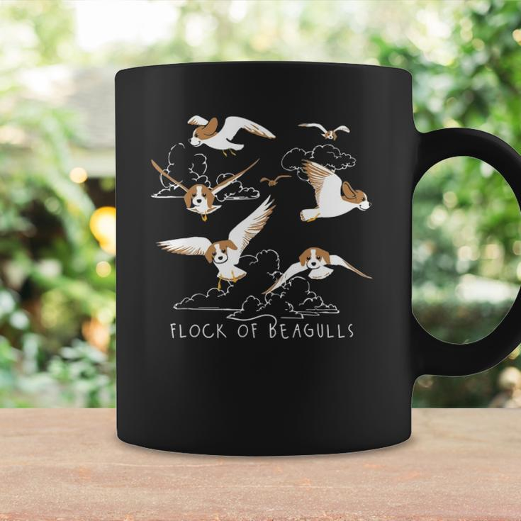 Flock Of Beagulls Beagle With Bird Wings Dog Lover Funny Coffee Mug Gifts ideas