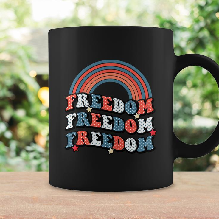 Funny 4Th Of July American Retro Rainbow Coffee Mug Gifts ideas