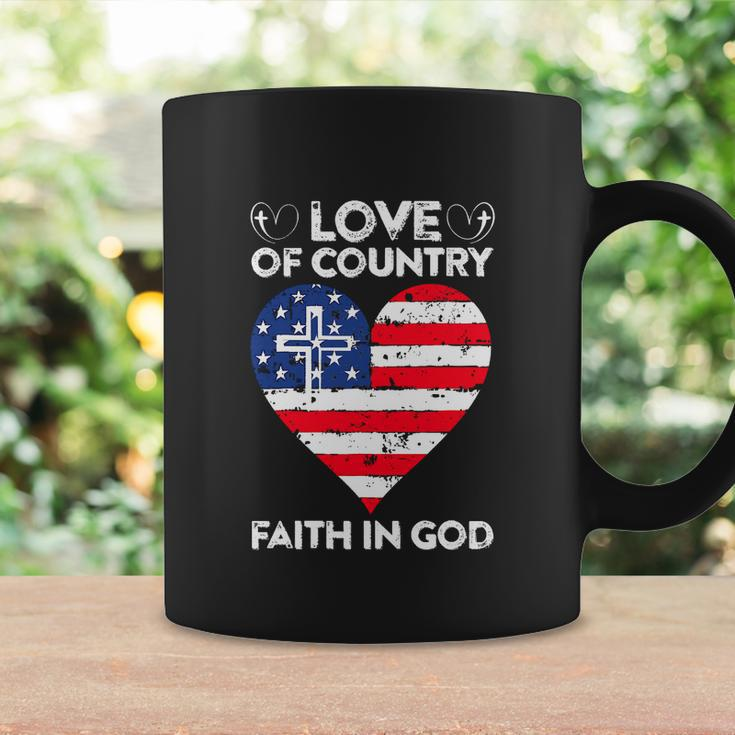 Funny 4Th Of July Christian Faith In God Heart Coffee Mug Gifts ideas
