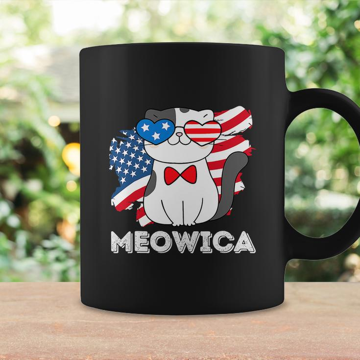 Funny 4Th Of July Great American Flag Cute Cat Coffee Mug Gifts ideas