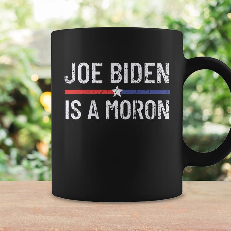 Funny Anti Joe Biden Is A Moron Pro America Political Coffee Mug Gifts ideas