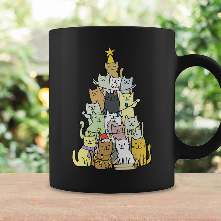 Funny Cat Christmas Tree Tshirt Coffee Mug Gifts ideas