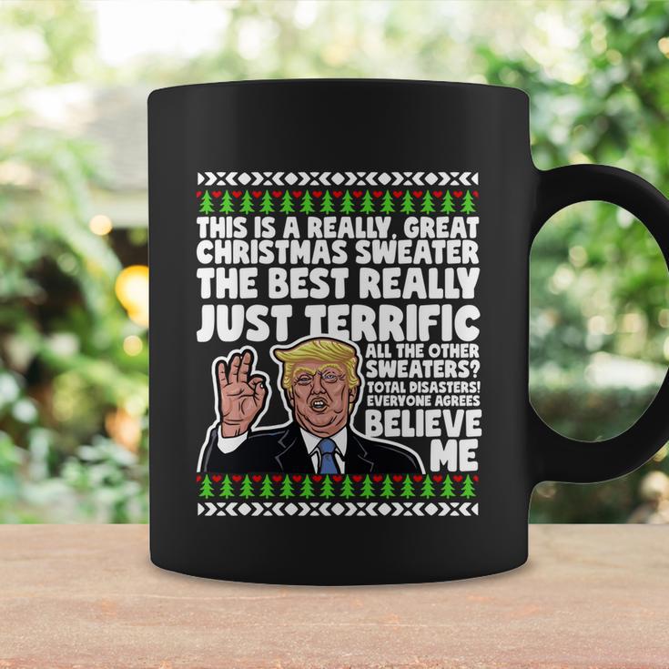 Funny Donald Trump Ugly Christmas Sweater Parody Speech Gift Coffee Mug Gifts ideas