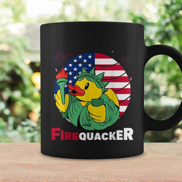 Funny Fourth Of July Usa Patriotic Firecracker Rubber Duck Funny Gift Coffee Mug Gifts ideas