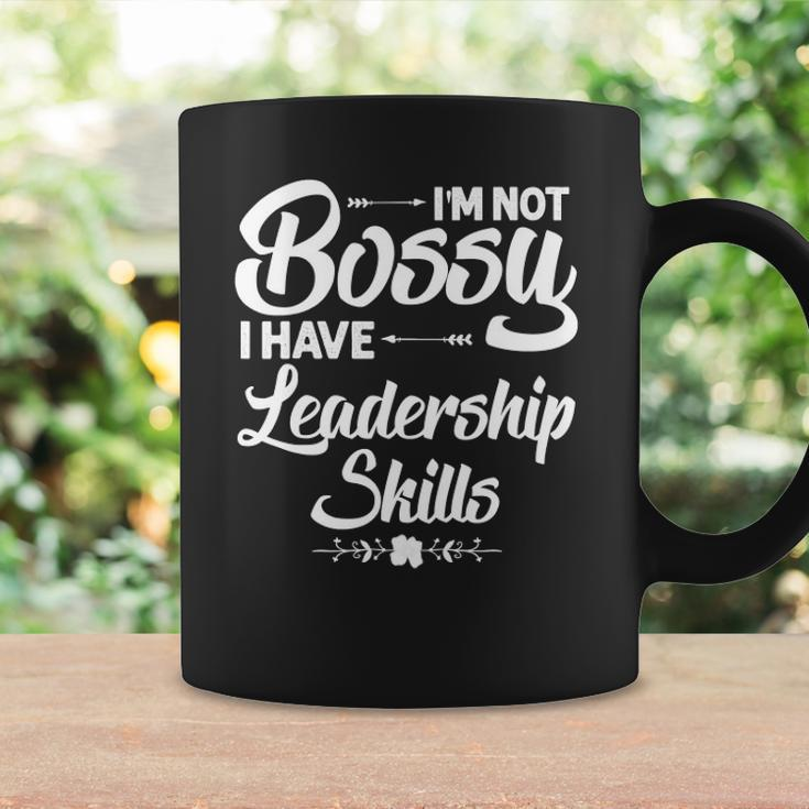 Funny I&8217M Not Bossy I Have Leadership Skills Gift Women Kids Coffee Mug Gifts ideas