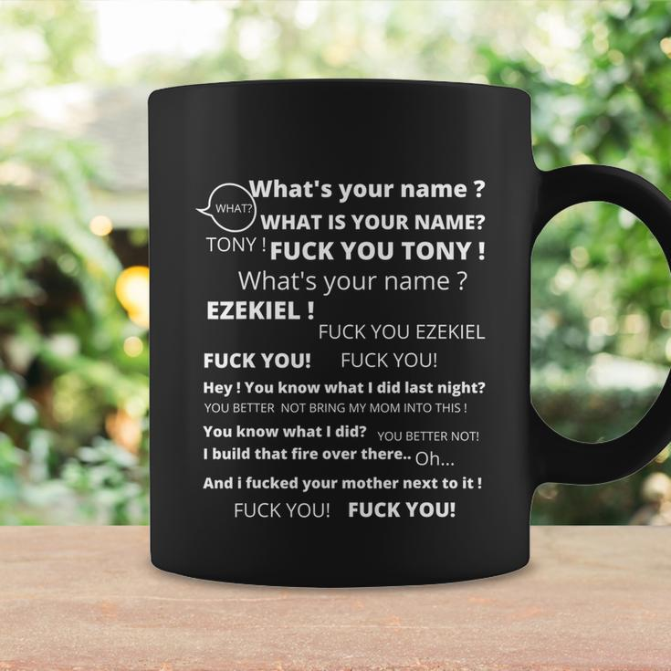 Funny Meme Tony And Ezekiel Hey Whats Your Name Coffee Mug Gifts ideas