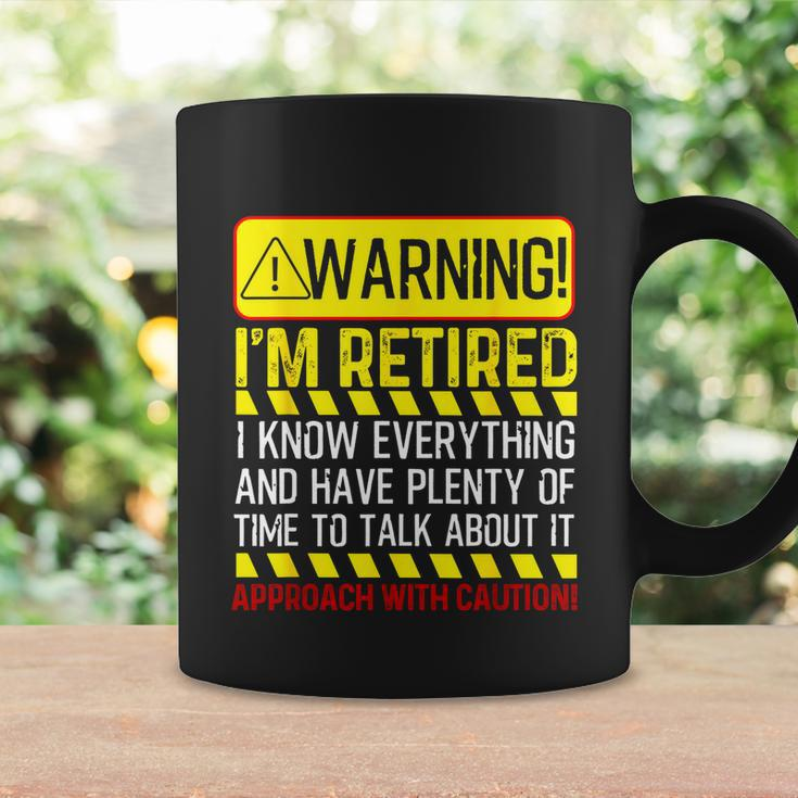 Funny Retirement Gift Men Women Retiree Warning Im Retired Tshirt Coffee Mug Gifts ideas