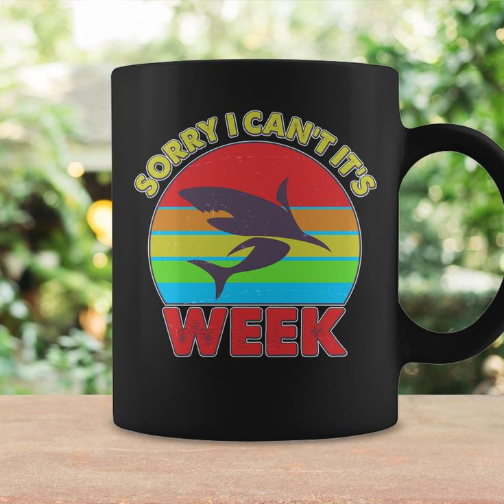Funny Sorry I Cant Its Shark Week Tshirt Coffee Mug Gifts ideas