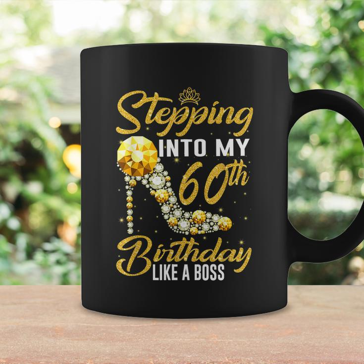 Funny Stepping Into My 60Th Birthday Gift Like A Boss Diamond Shoes Gift Coffee Mug Gifts ideas