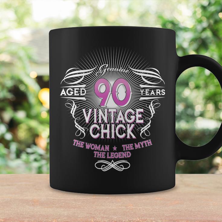 Genuine Aged 90 Years Vintage Chick 90Th Birthday Tshirt Coffee Mug Gifts ideas