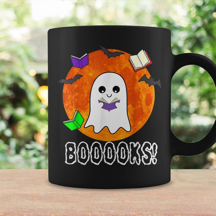 Ghost Book Boo Reading Booooks Halloween Library Teachers Coffee Mug Gifts ideas