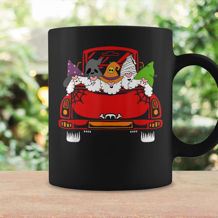 Gnome Riding Car Lazy Halloween Costume Ghost Witch Mummy Coffee Mug Gifts ideas
