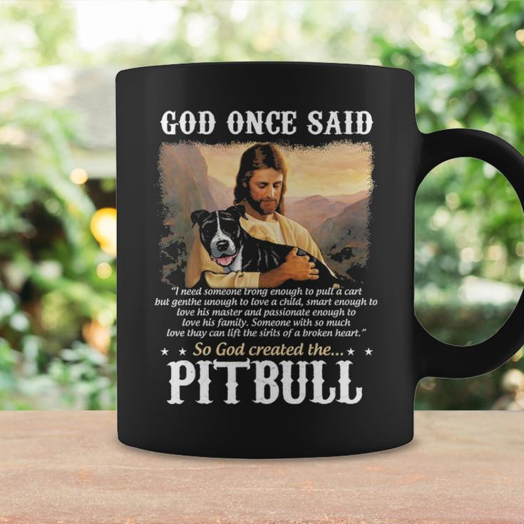God And Pitbull Dog God Created The Pitbull Coffee Mug Gifts ideas