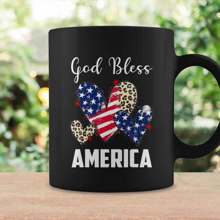 God Bless America Leopard Christian 4Th Of July Coffee Mug Gifts ideas